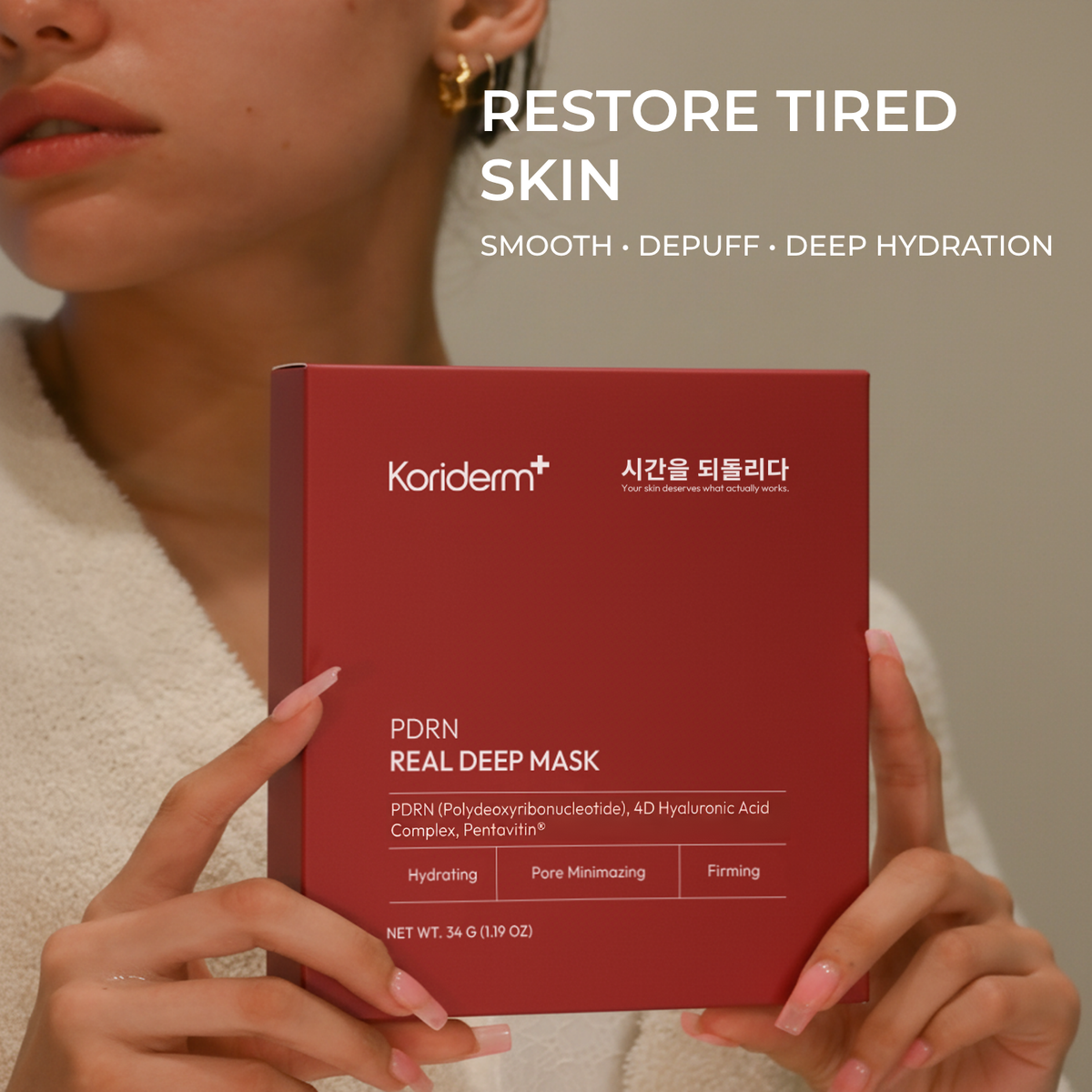 PDRN - 4 Deep Masks + 4 Eye Patches